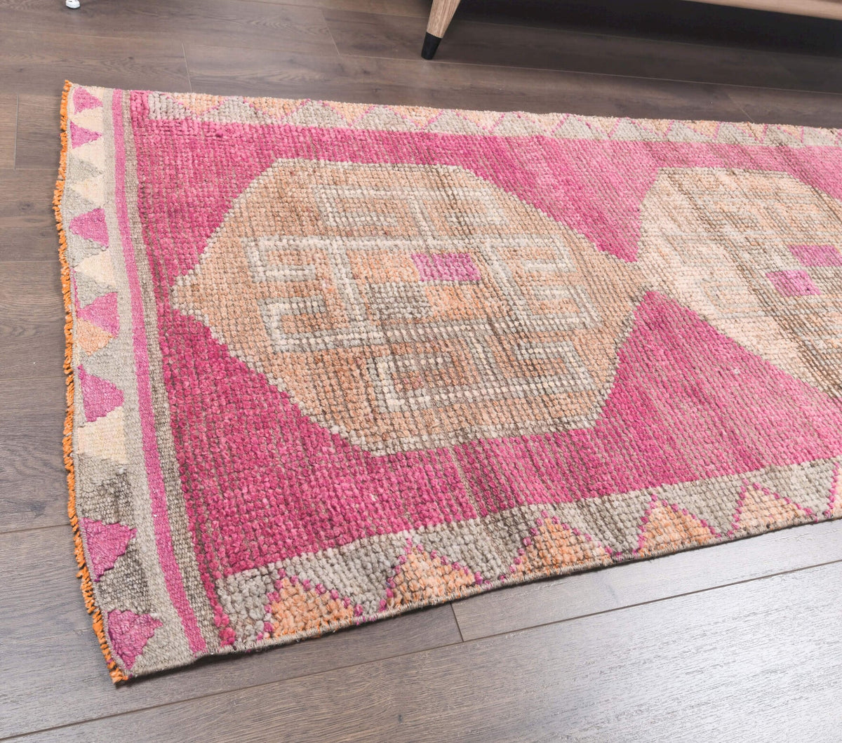Vintage Pink Runner Rug