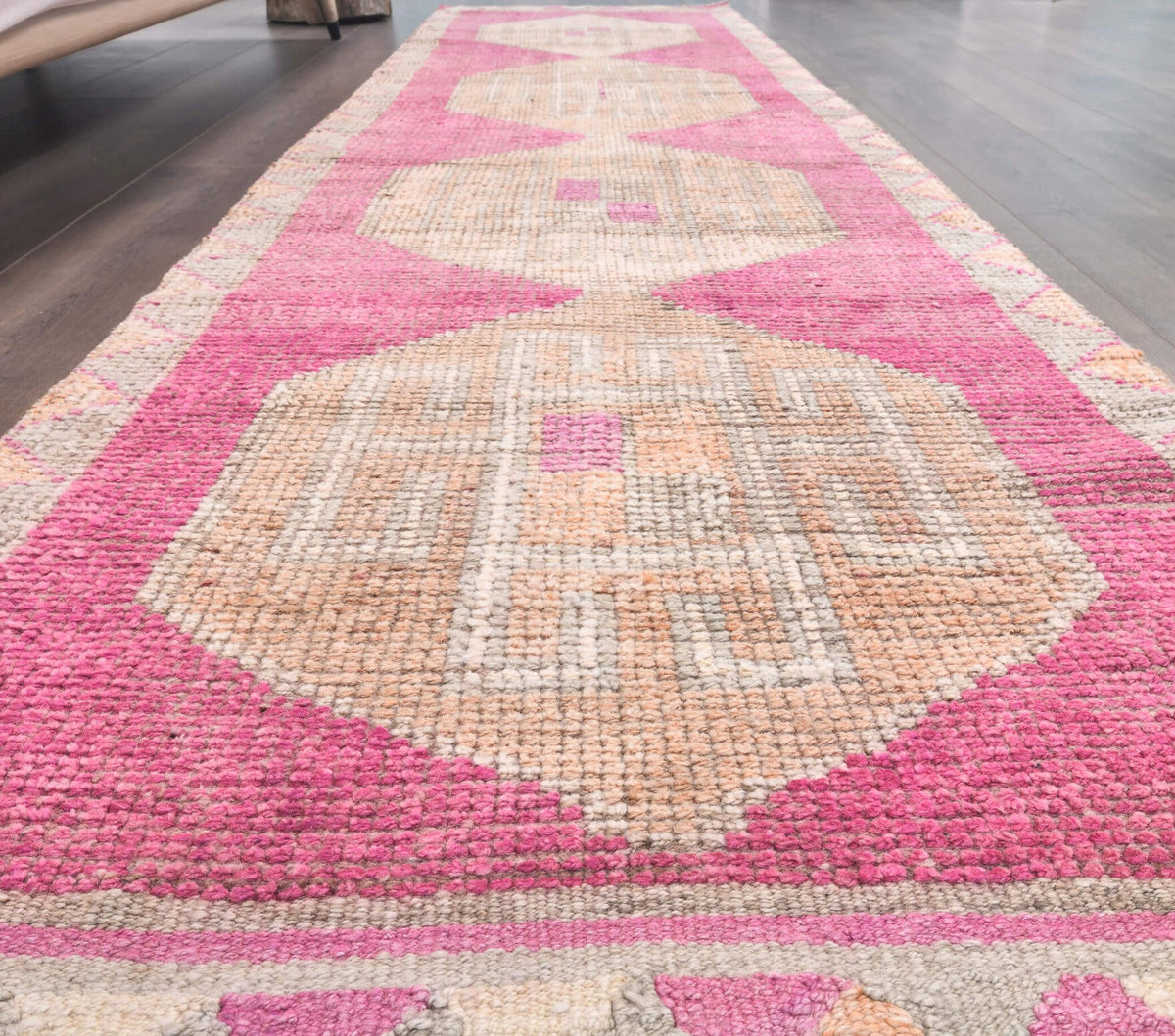 Vintage Pink Runner Rug