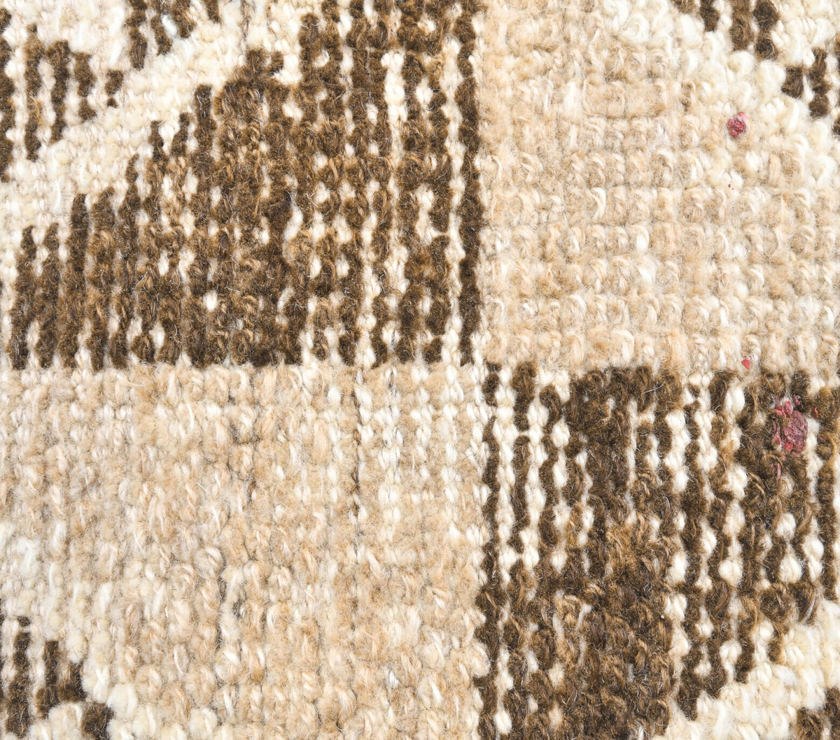 El yapımı vintage yolluk 81x368 cm i̇kat desenli yün - desen detayı