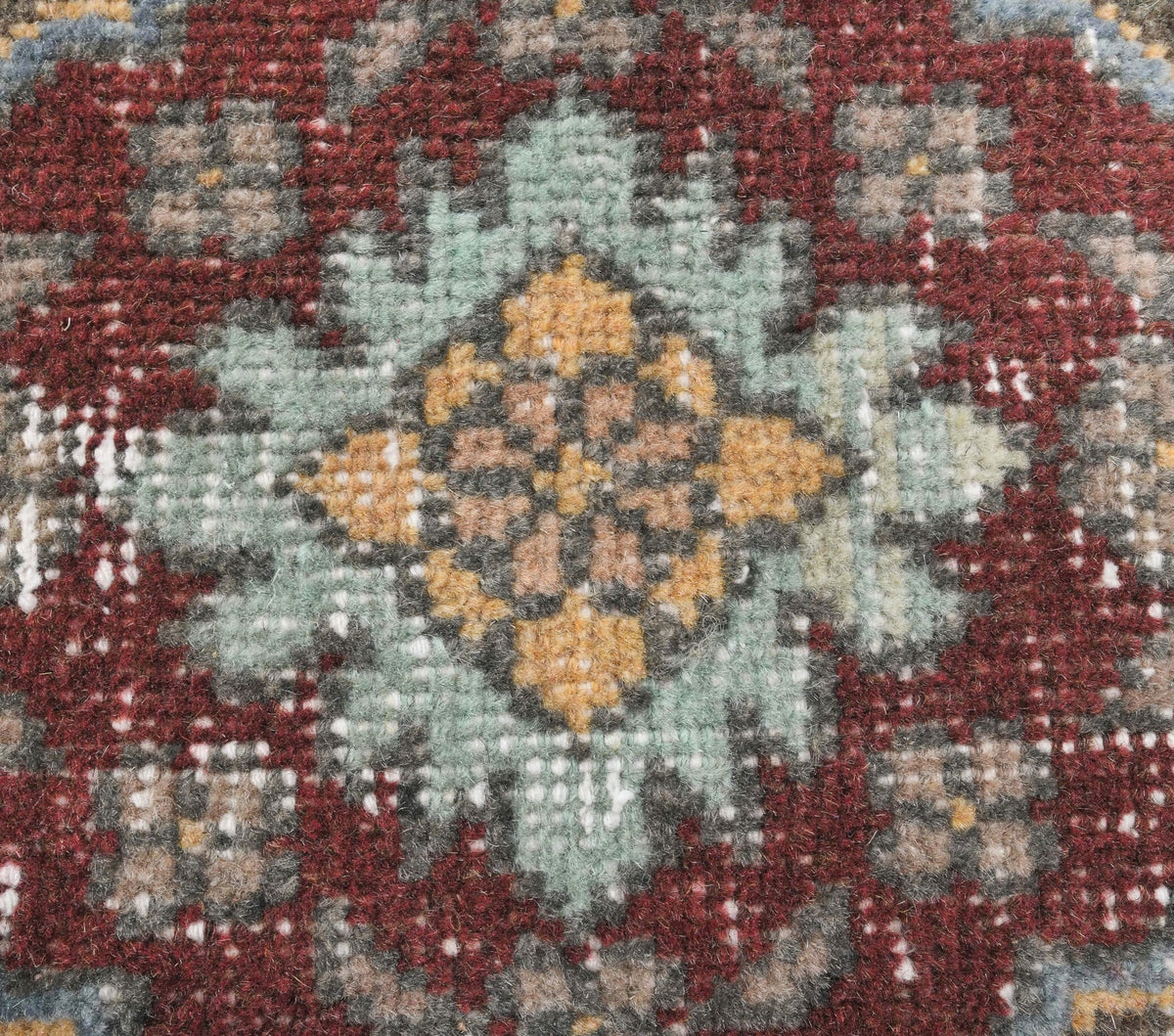 Vintage Orange Oushak Runner Rug