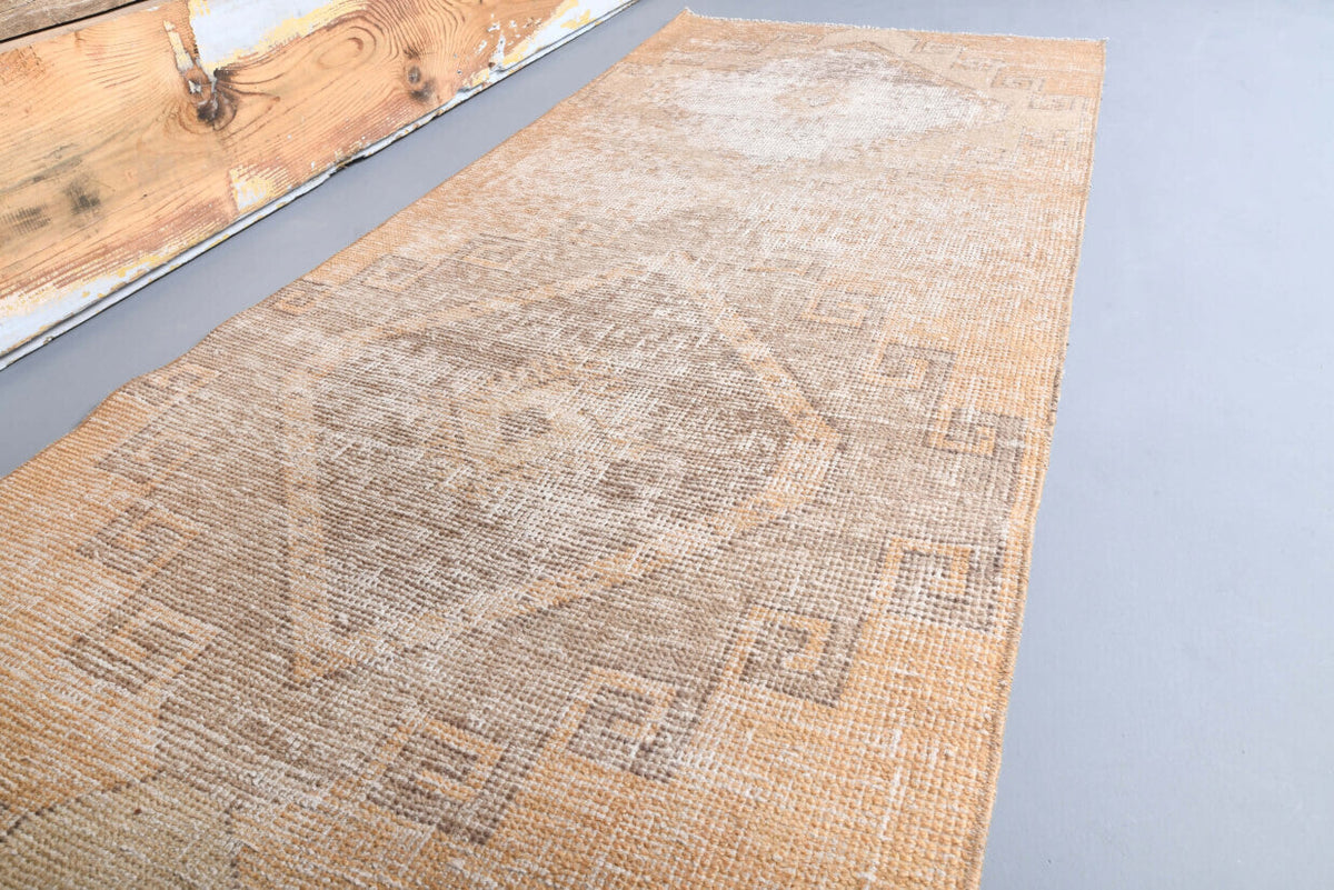 El yapımı vintage yolluk 79x351 cm i̇kat desenli yün - mekan görünümü