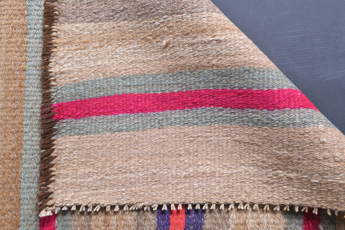 3x12 Wool Flatweave Vintage Runner Rug
