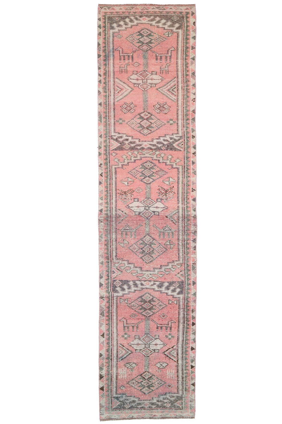 3x12 Wool Vintage Runner Rug