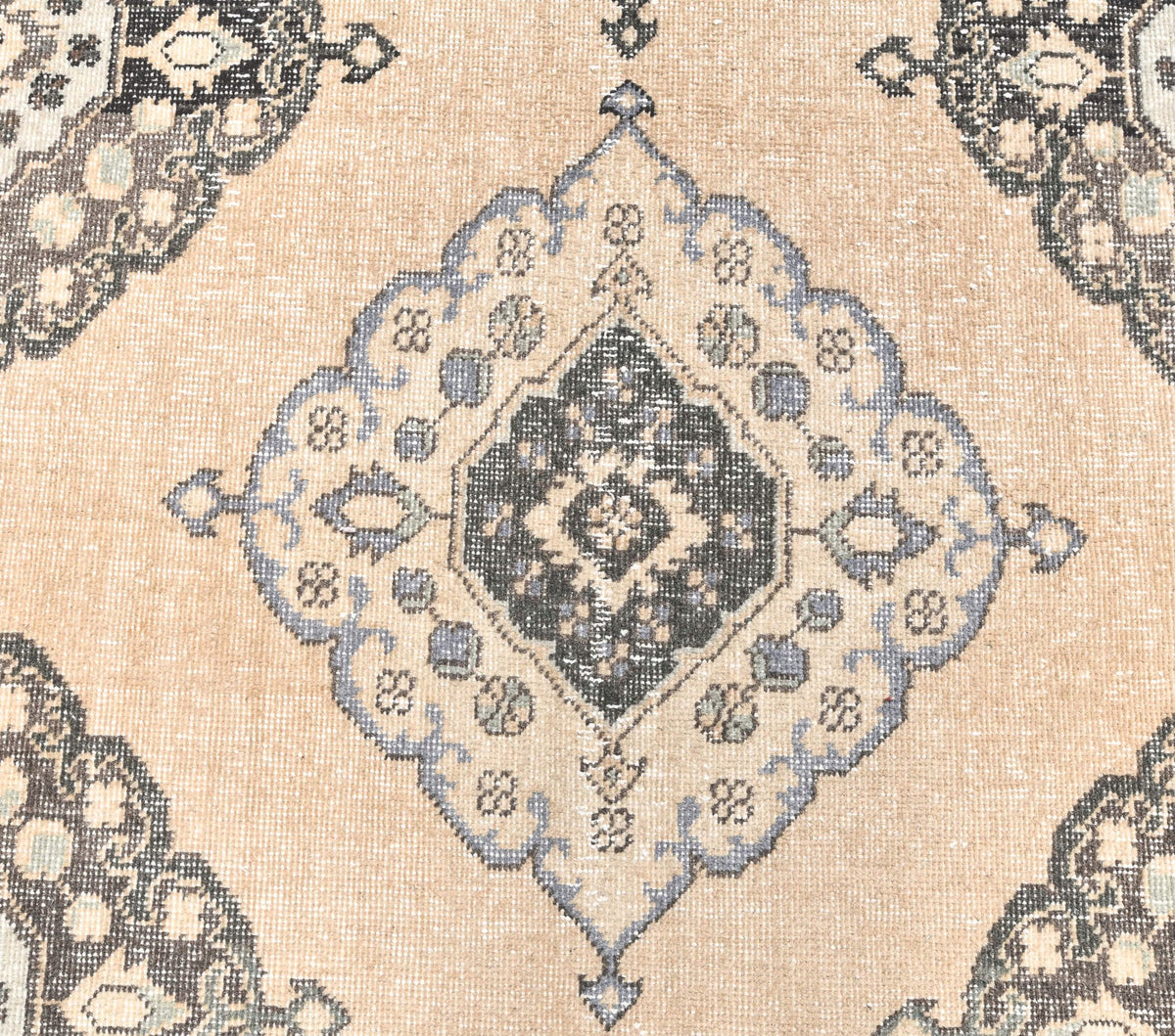 El yapımı vintage yolluk 97x381 cm geometrik desenli yün - mekan görünümü