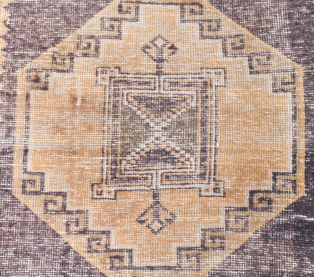 El yapımı vintage yolluk 79x386 cm geometrik desenli yün - mekan görünümü
