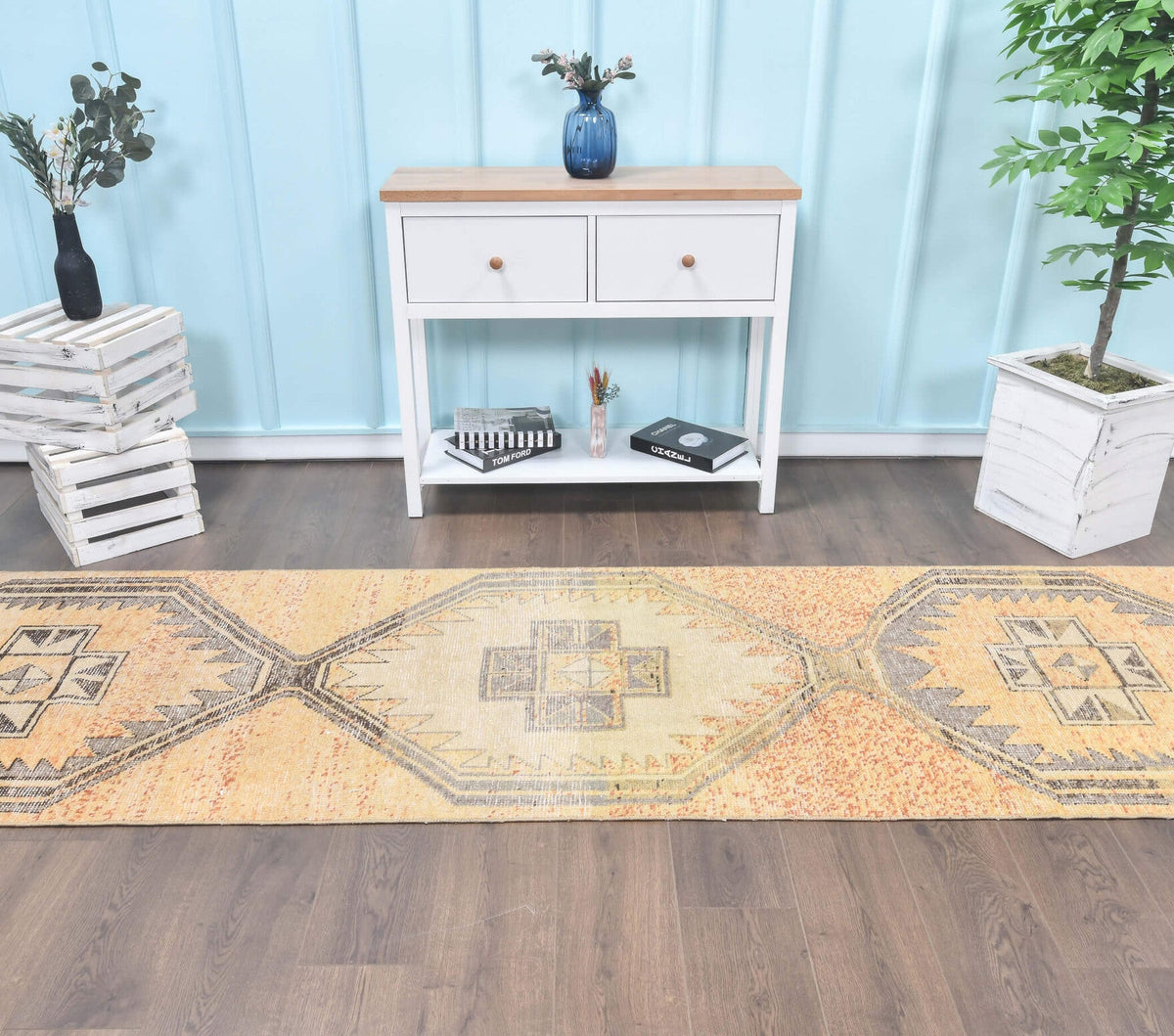 Vintage Faded Runner Rug