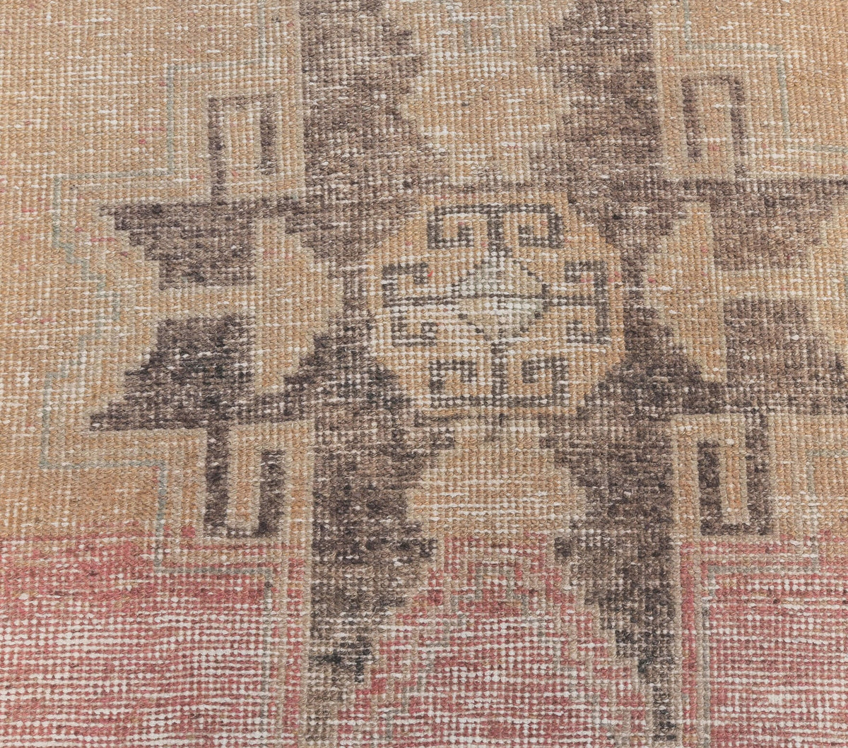 El yapımı vintage yolluk 81x384 cm geometrik desenli yün - mekan görünümü
