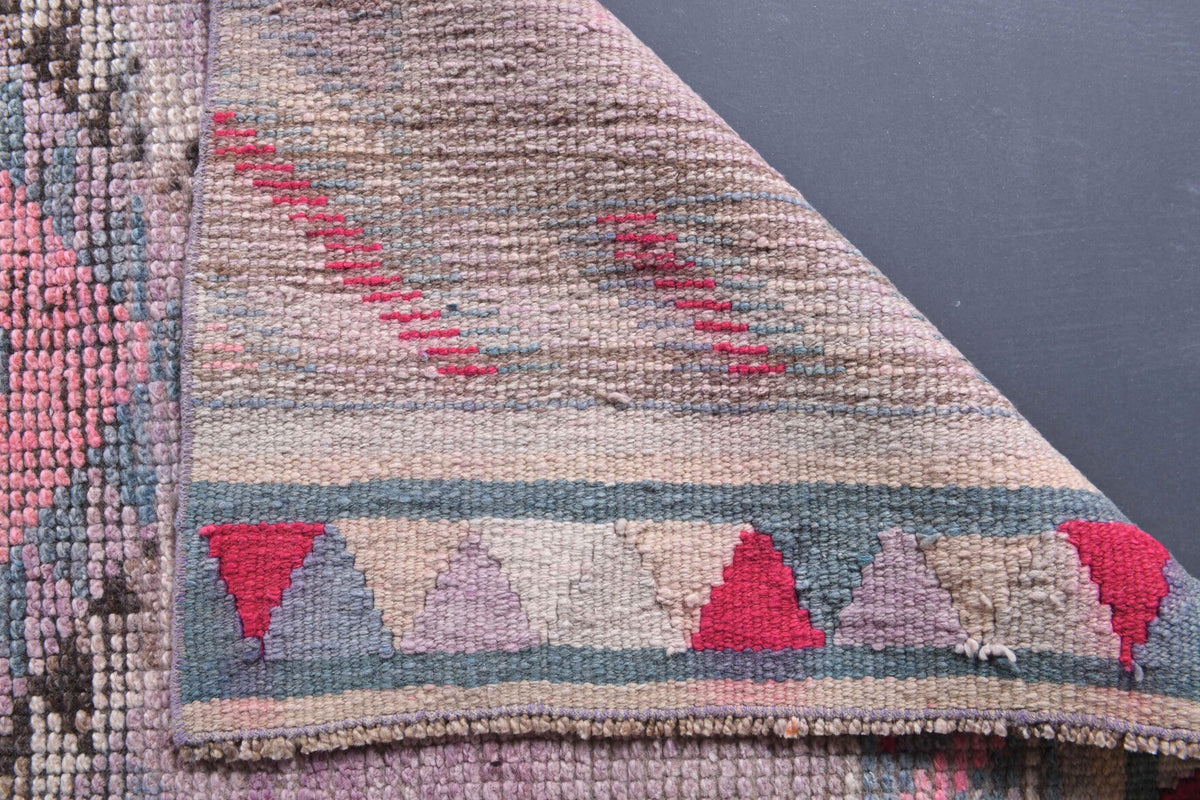 3x13 Wool Vintage Anatolian Runner Rug