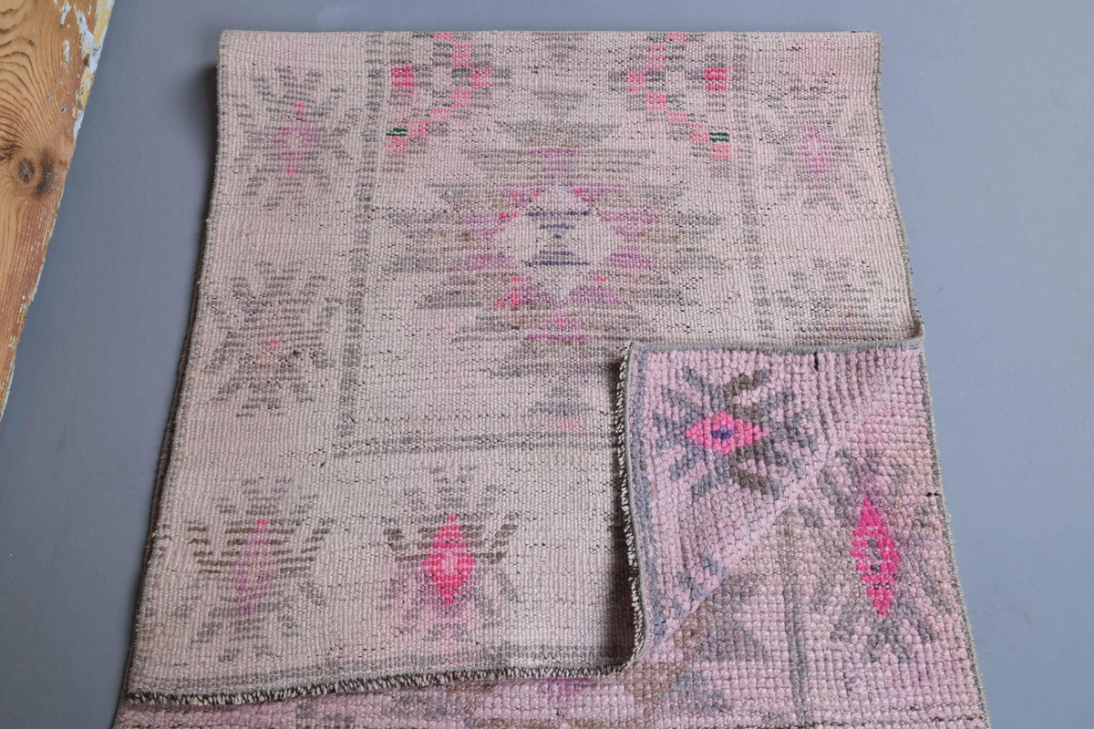 Vintage Pink Runner Rug