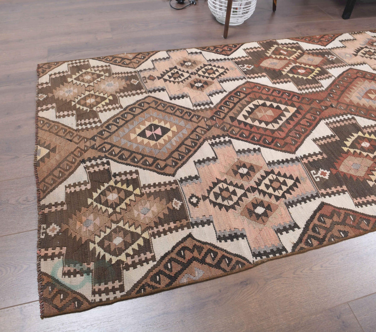 3x14 Wool Vintage Anatolian Runner Rug