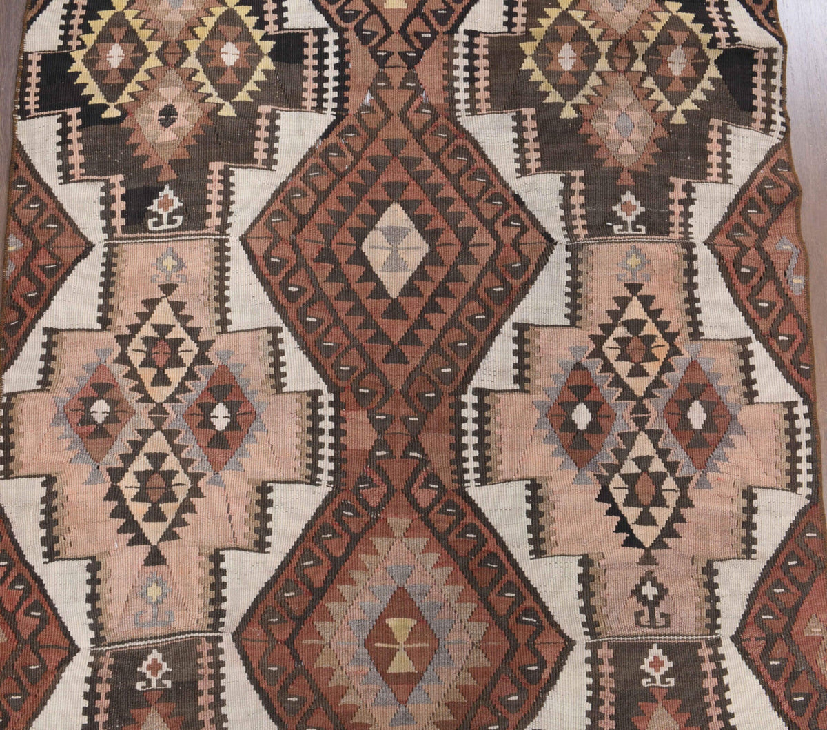 3x14 Wool Vintage Anatolian Runner Rug