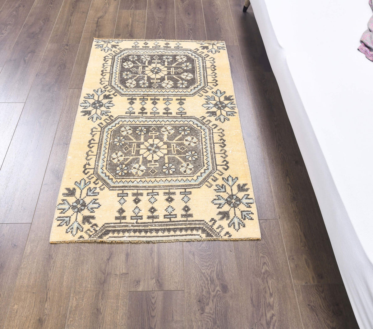 Vintage Orange Small Oushak Rug