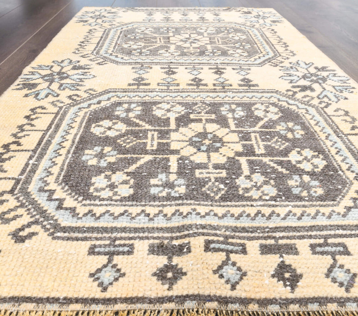 Vintage Orange Small Oushak Rug