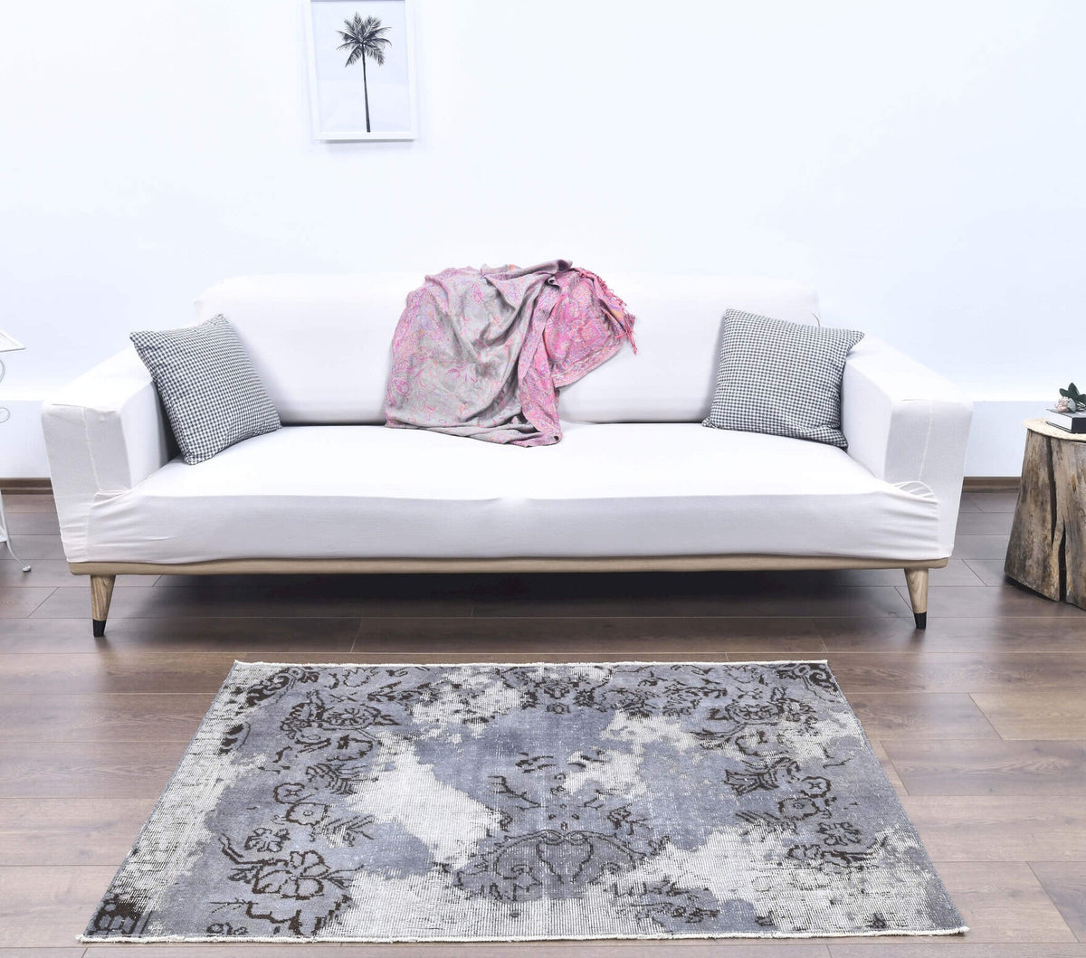 Vintage Gray Small Rug