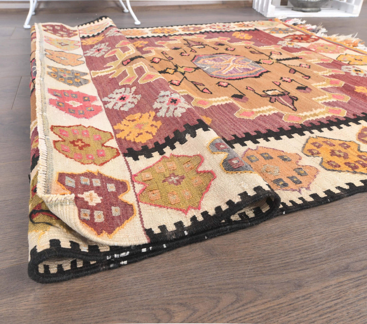 3x5 Vintage Handmade Kilim Small Rug