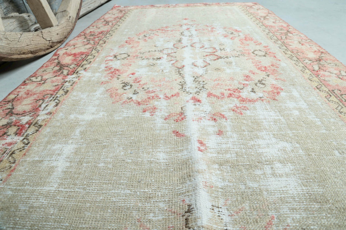 3x5 Vintage Handmade Small Brown Hereke Area Rug