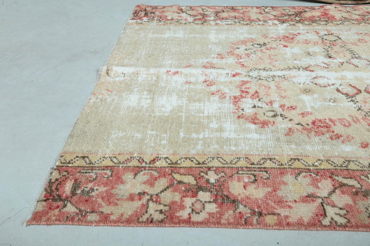 3x5 Vintage Handmade Small Brown Hereke Area Rug