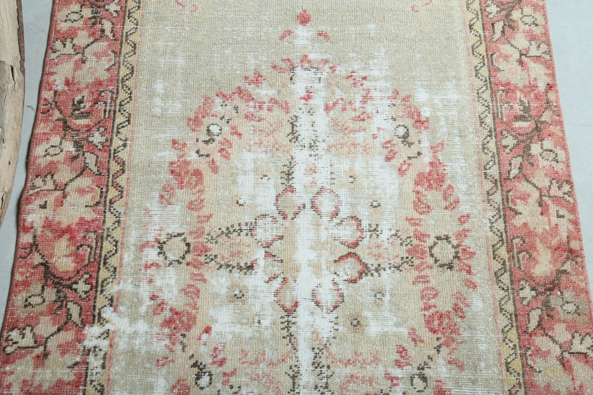 3x5 Vintage Handmade Small Brown Hereke Area Rug