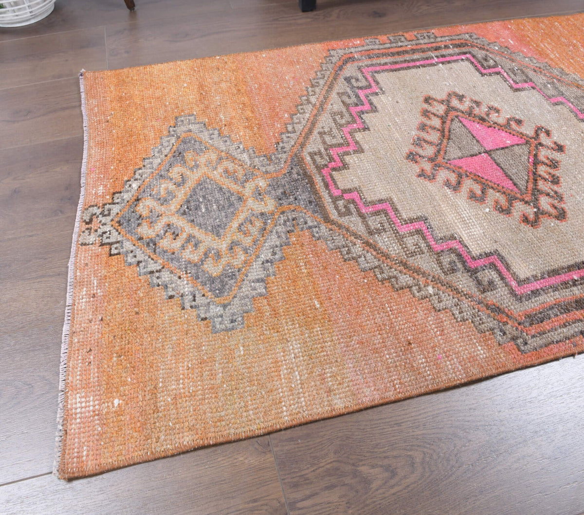 3x6 Handmade Vintage Oushak Area Rug