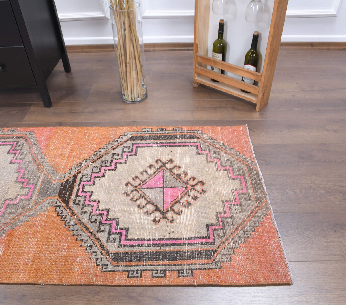 3x6 Handmade Vintage Oushak Area Rug