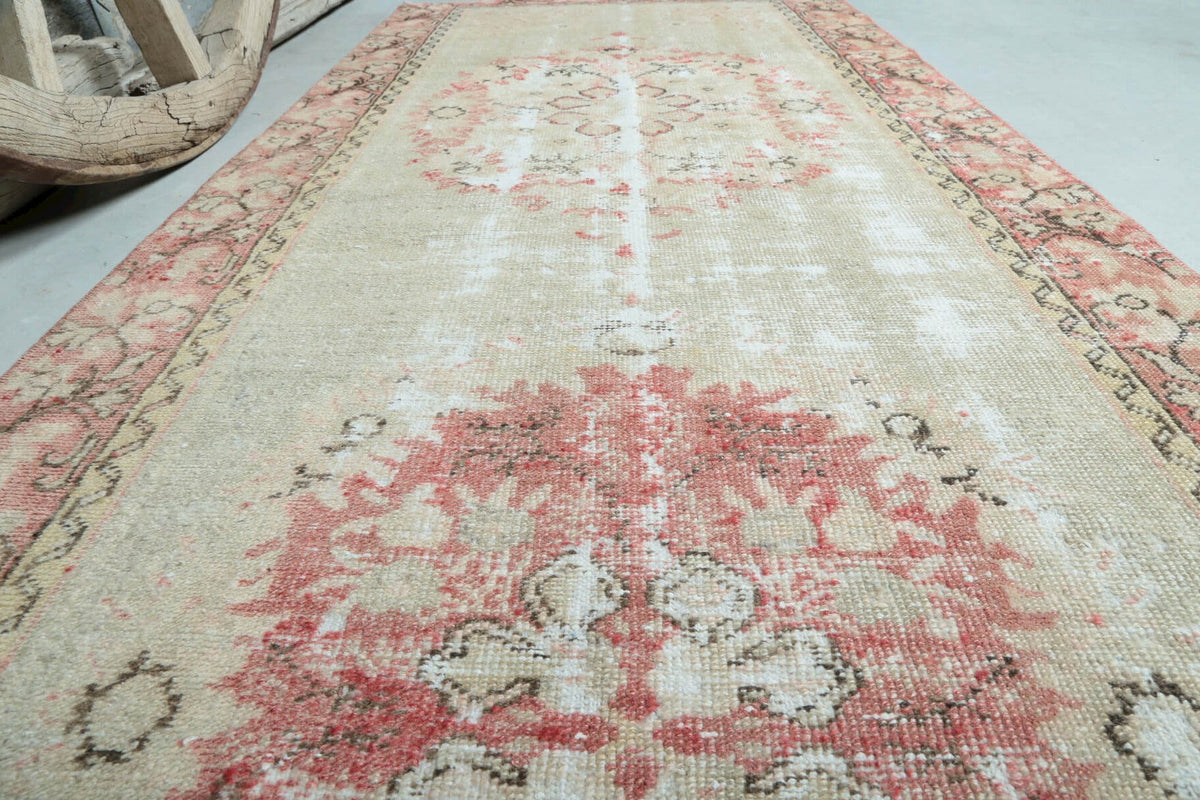 3x6 Vintage Handmade Distressed Anatolian Area Rug