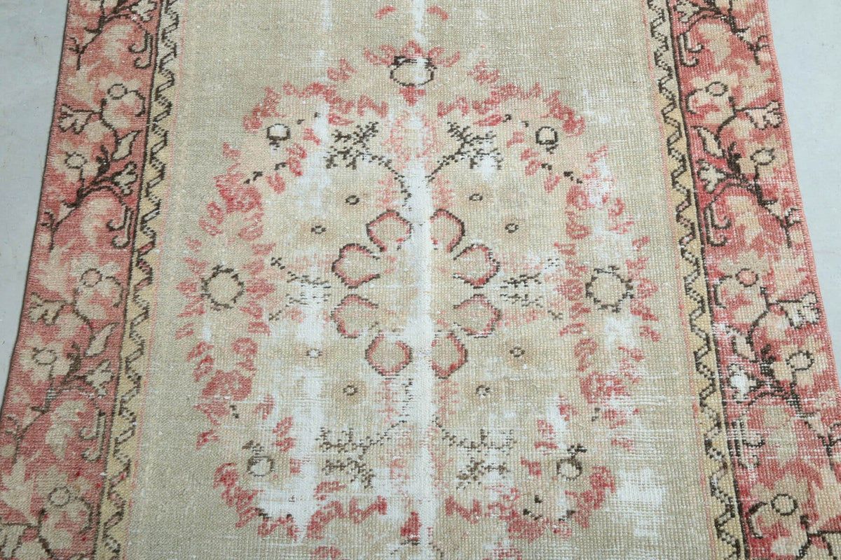 3x6 Vintage Handmade Distressed Anatolian Area Rug