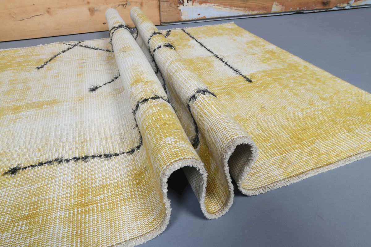 Turkish Vintage Oushak Runner Rug