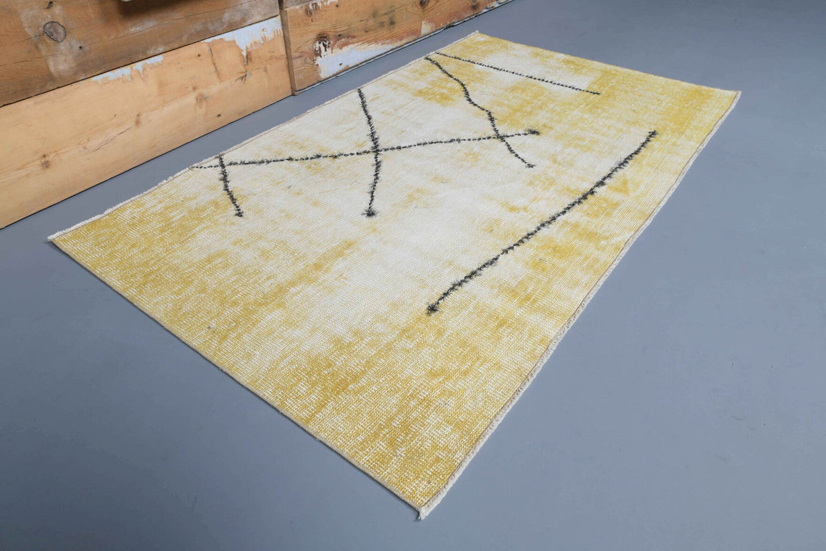 Turkish Vintage Oushak Runner Rug