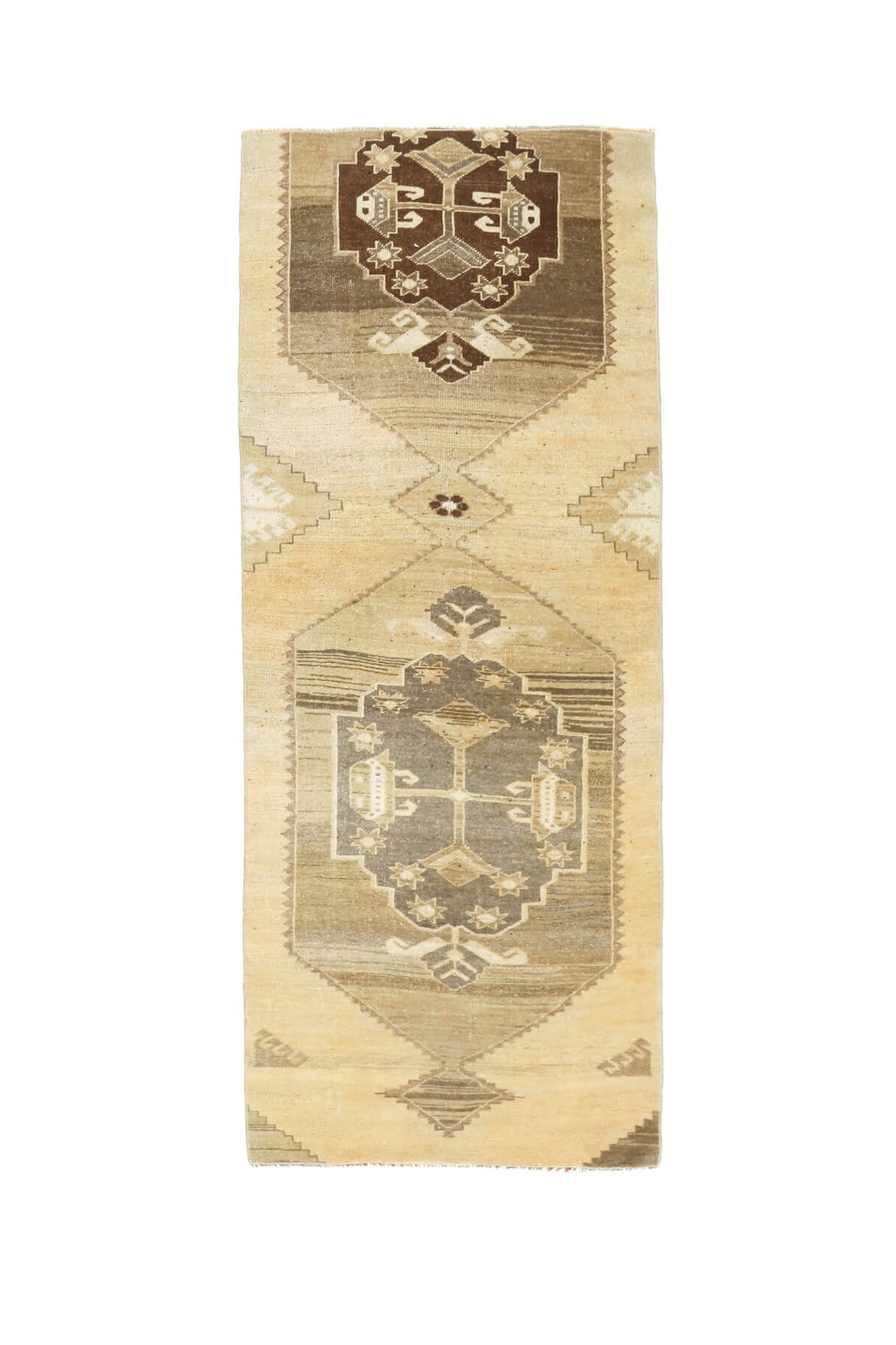 Turkish Vintage Oushak  Runner Rug