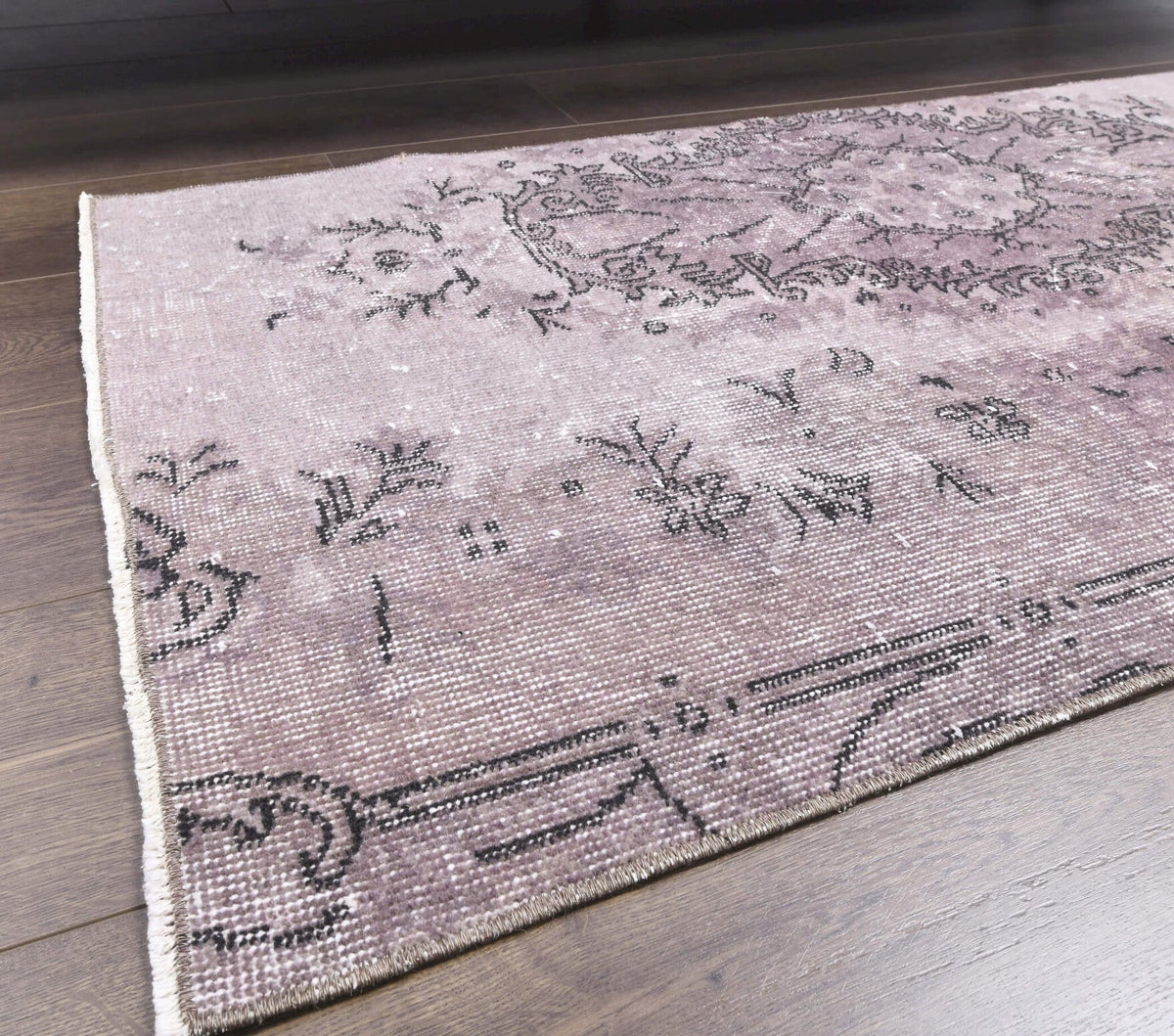 Vintage Purple Small Oushak Rug