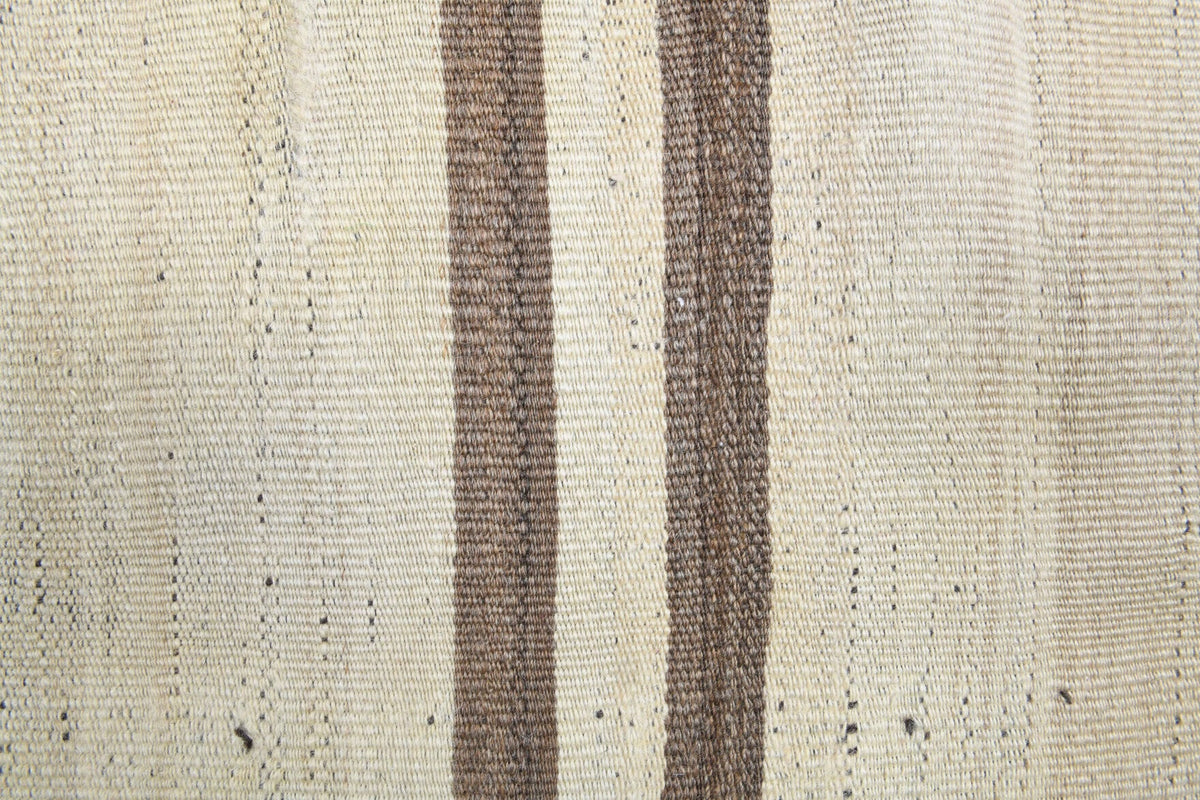 El yapımı vintage halı 79x196 cm çizgili desenli yün - desen detayı