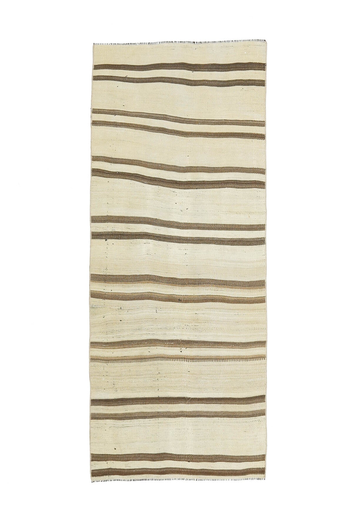 El yapımı vintage halı 79x196 cm çizgili desenli yün - farklı açıdan görünüm