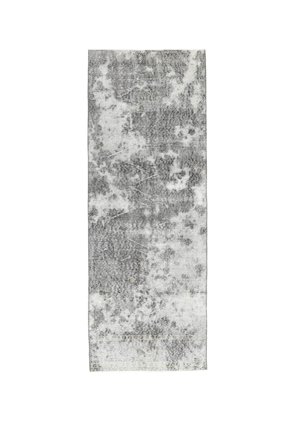 Vintage Gray Anatolian Runner Rug