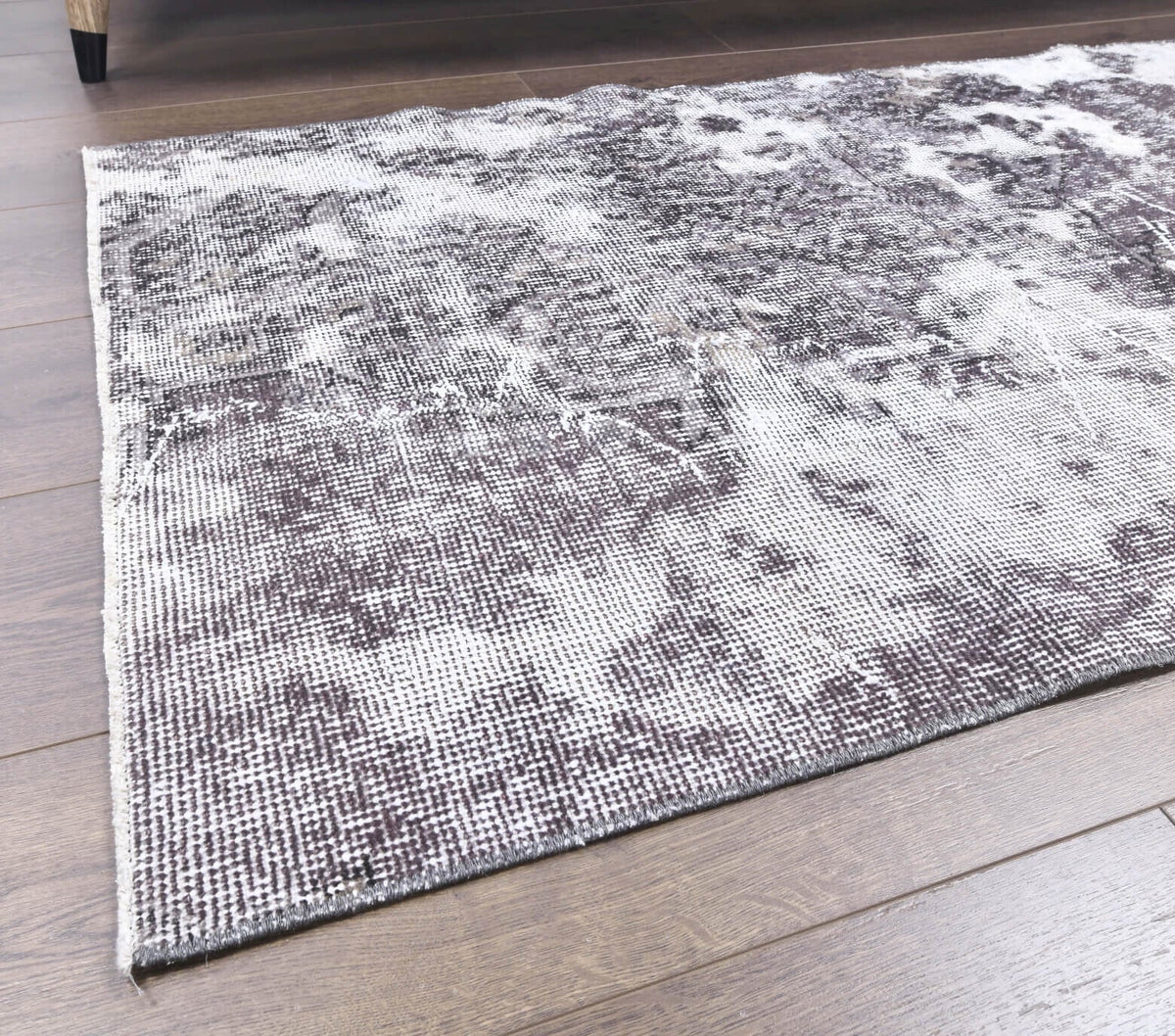 Vintage Gray Anatolian Runner Rug
