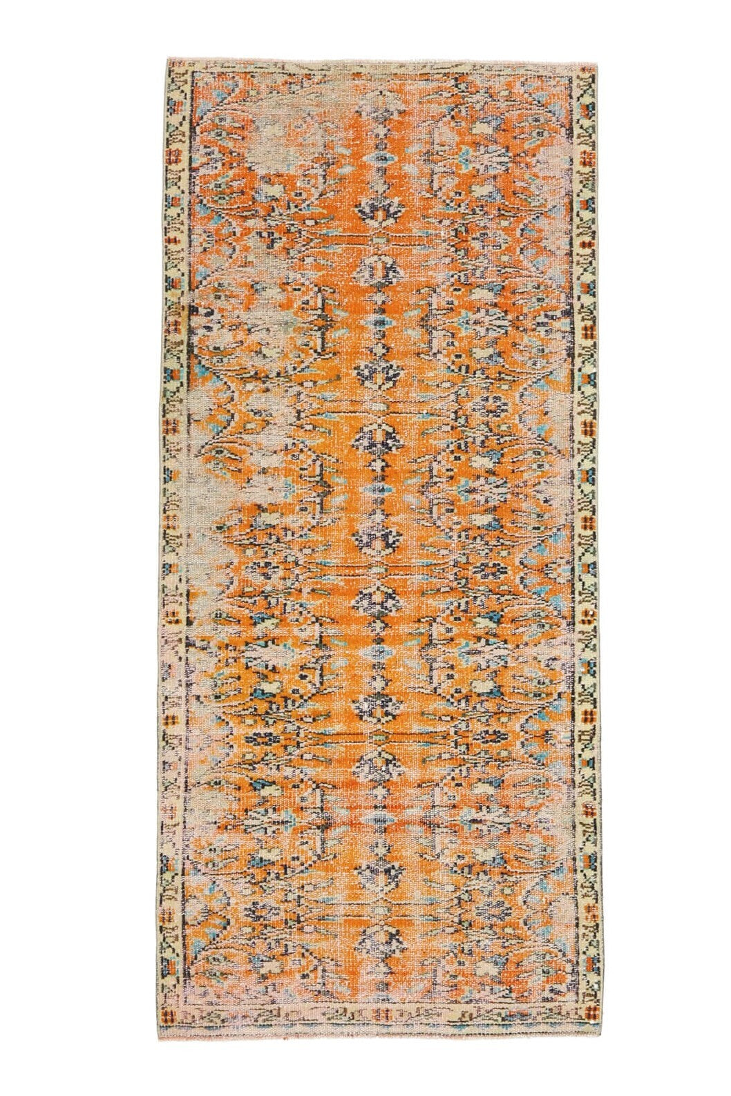 Vintage Hereke Runner Rug - 29413