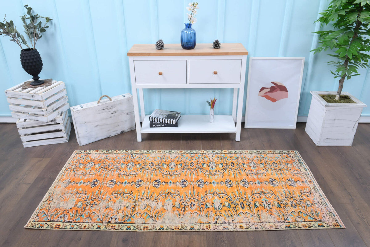 Vintage Hereke Runner Rug - 29413