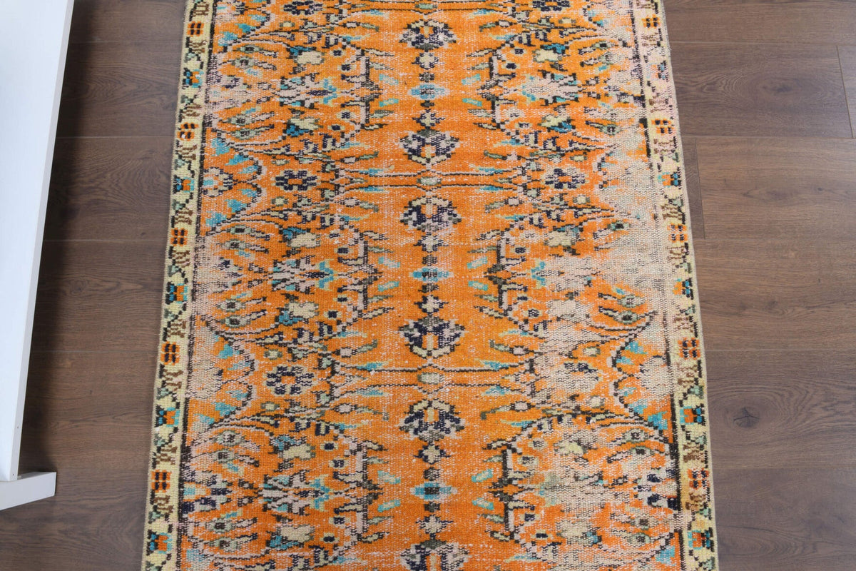 Vintage Hereke Runner Rug - 29413