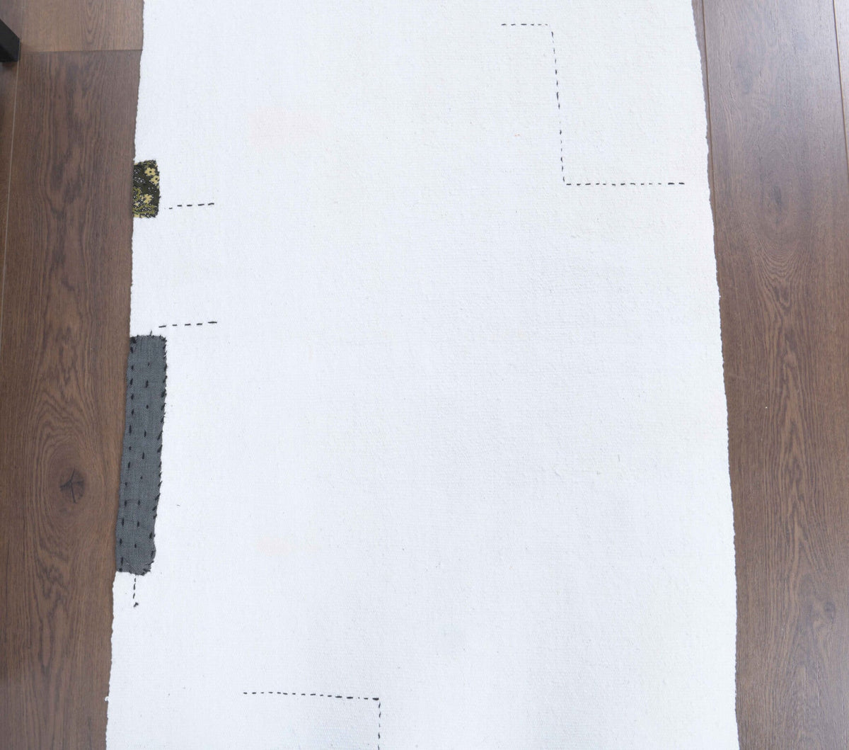 El yapımı vintage yolluk 79x224 cm kilim desenli yün - mekan görünümü