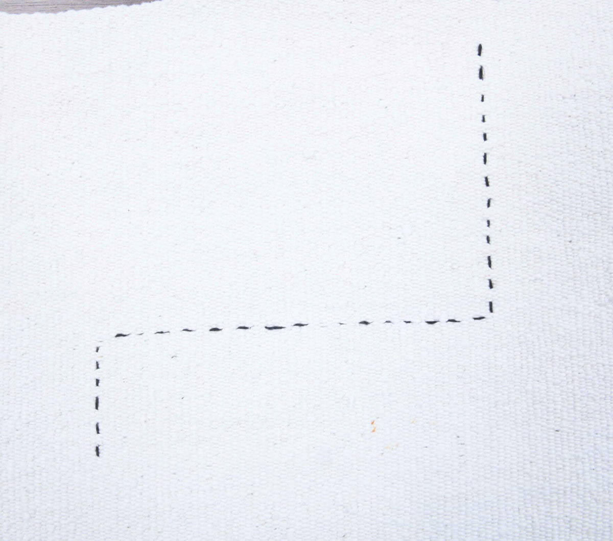 El yapımı vintage yolluk 79x224 cm kilim desenli yün - üstten görünüm