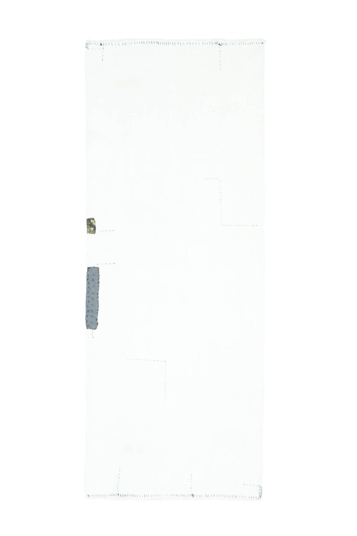 El yapımı vintage yolluk 79x224 cm kilim desenli yün - farklı açıdan görünüm