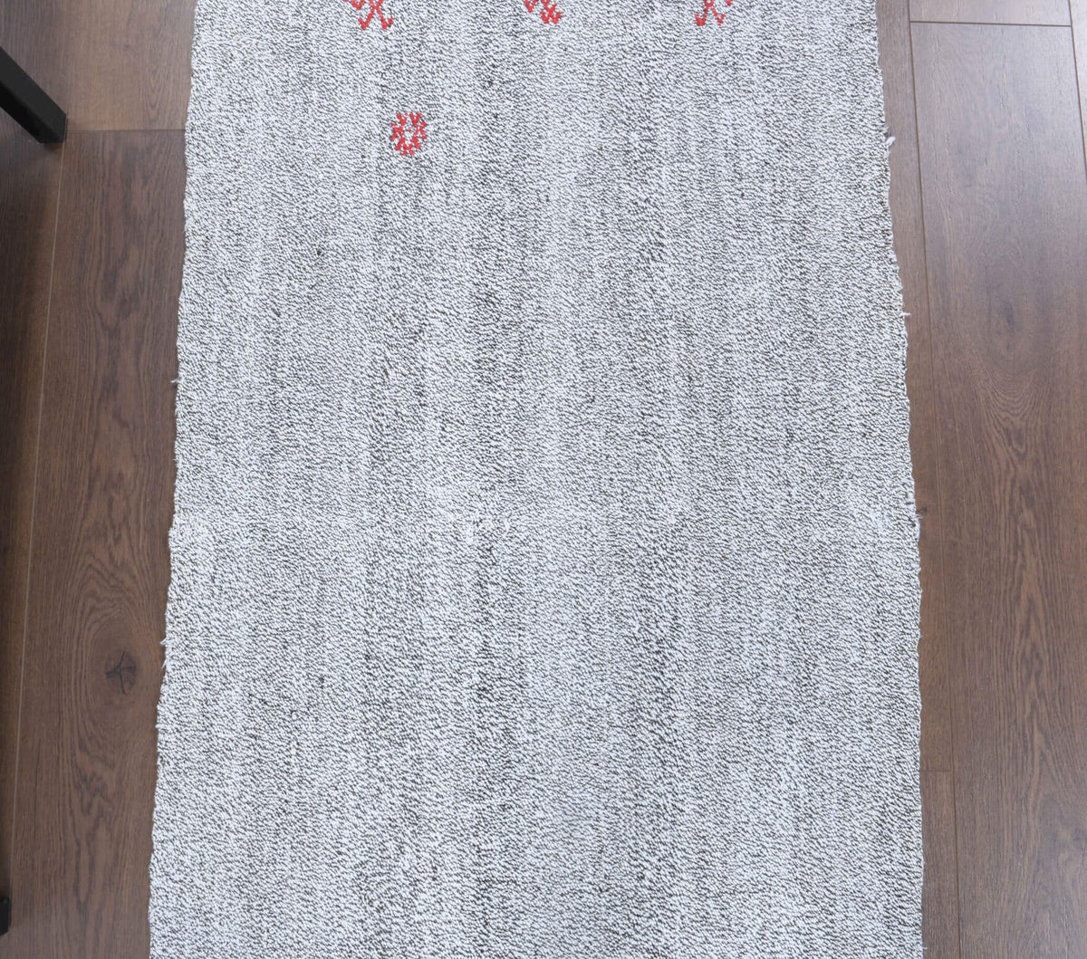 El yapımı vintage yolluk 76x218 cm düz desenli yün - desen detayı