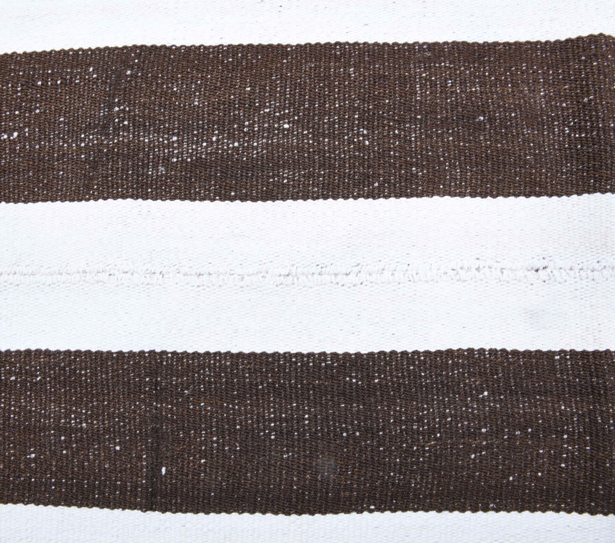 El yapımı vintage yolluk 89x208 cm çizgili desenli yün - üstten görünüm