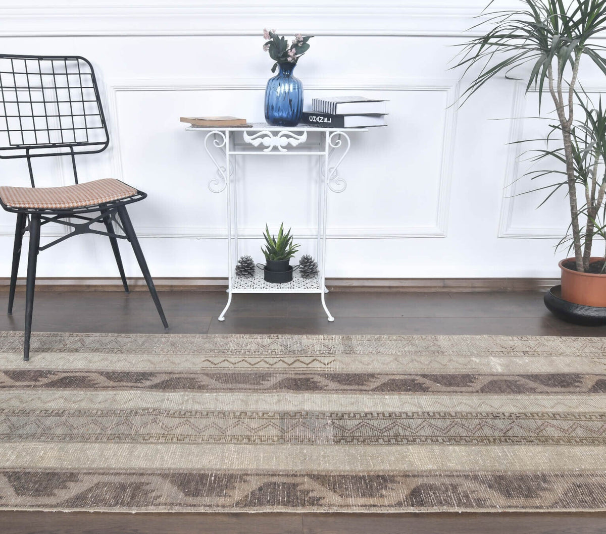 3x8 Vintage Handmade Patchwork Runner Rug