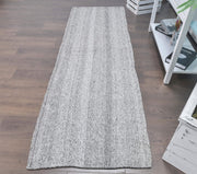 El yapımı vintage yolluk 79x244 cm düz desenli yün - detay görünümü