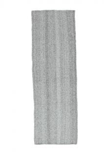 El yapımı vintage yolluk 79x244 cm düz desenli yün - üstten görünüm