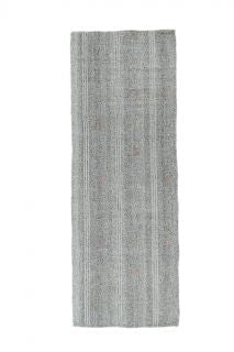 El yapımı vintage yolluk 91x249 cm düz desenli yün - üstten görünüm