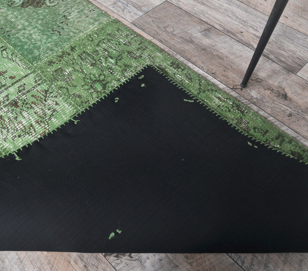 El yapımı vintage yolluk 79x257 cm düz desenli yün - mekan görünümü