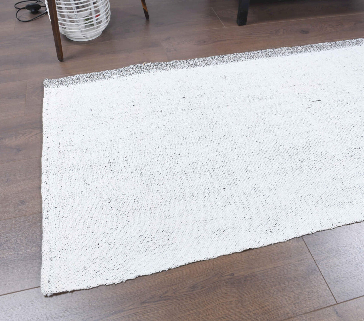 El yapımı vintage yolluk 79x241 cm düz desenli yün - açık alan görünümü
