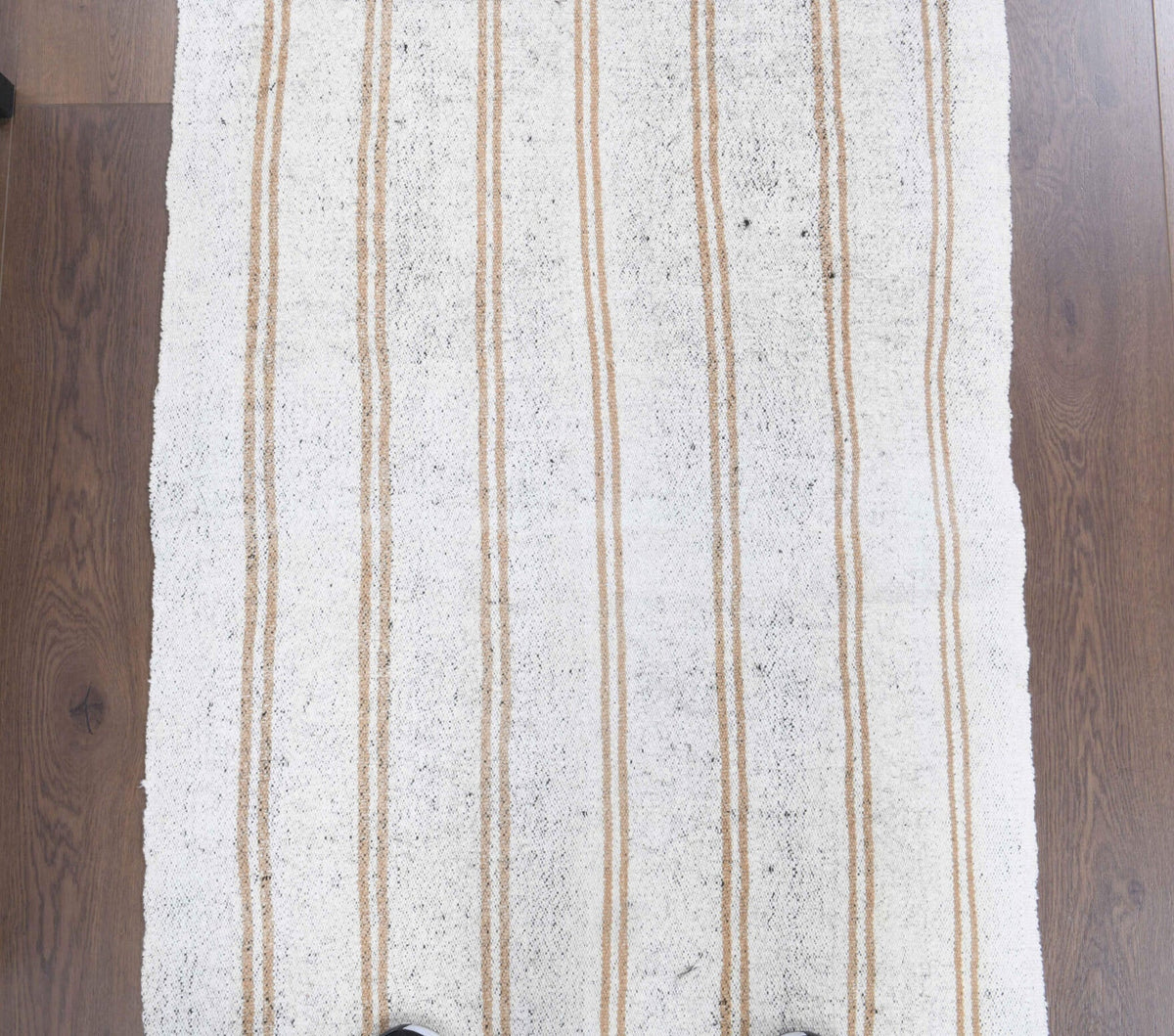 El yapımı vintage yolluk 81x244 cm çizgili desenli yün - mekan görünümü