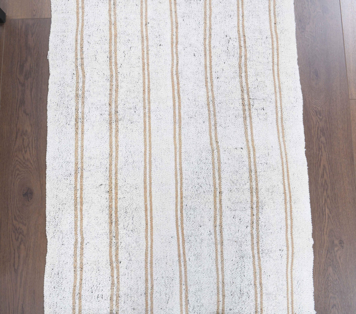 El yapımı vintage yolluk 81x244 cm çizgili desenli yün - desen detayı